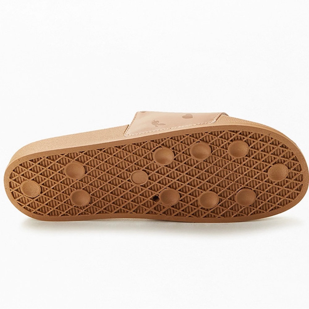 Playboy Women's Brown Bunny Slide Sandals Size 6 - Picture 4 of 5